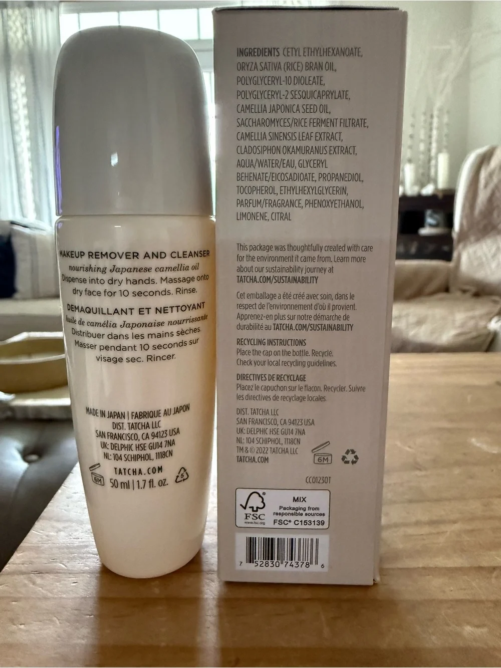 Tatcha camellia cleansing